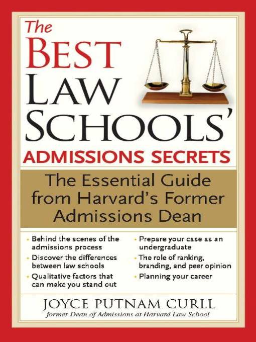 Title details for The Best Law Schools' Admissions Secrets by Joyce Putnam Curll  - Available